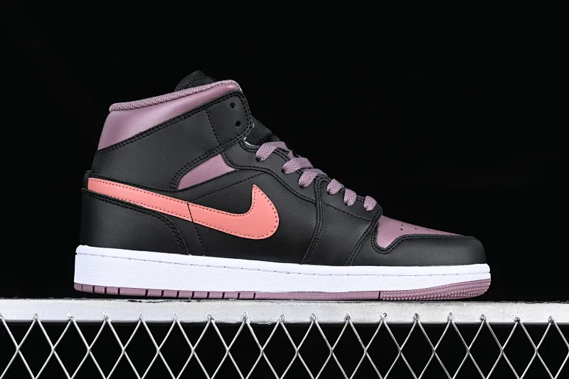 All categories Air Jordan Jordan series basketball shoes Air Jordan 1 Mid Air Jordan 1 Mid AJ1 Joe 1 black bean paste mid-top cultural and casual sneakers FB9911-008